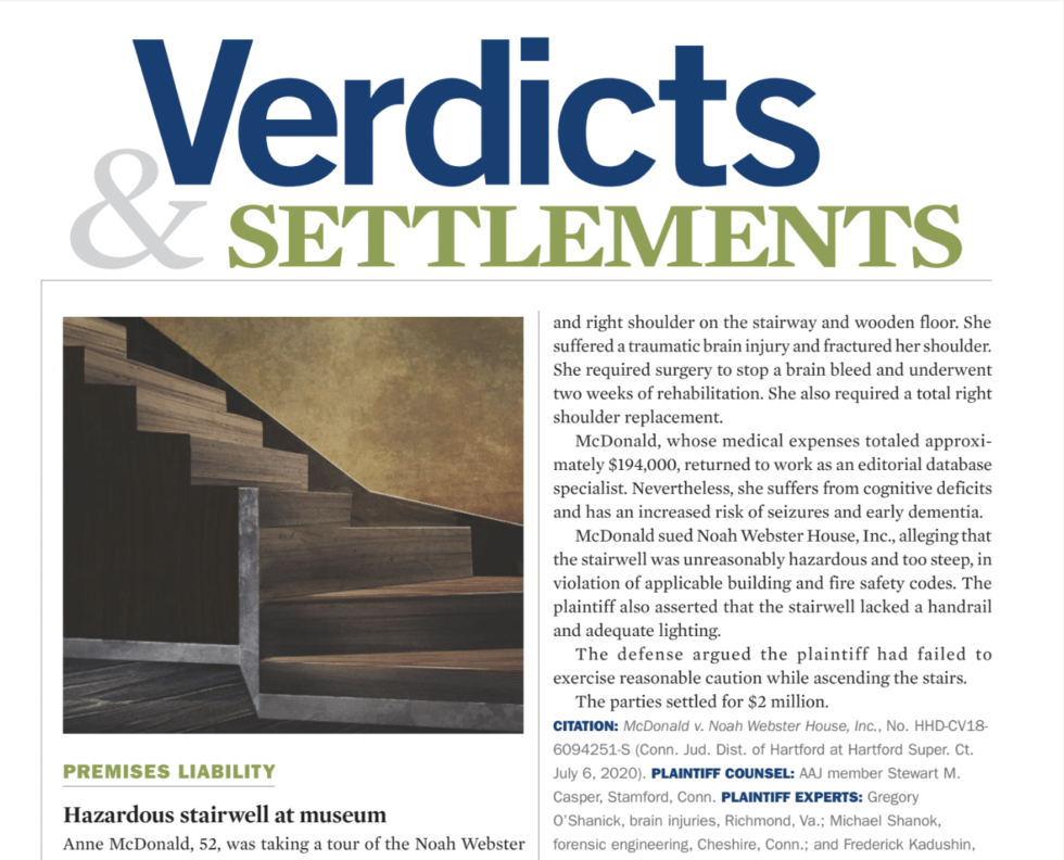 verdicts and settlements article screenshot Johnson Livingston Attorneys in Orem UT